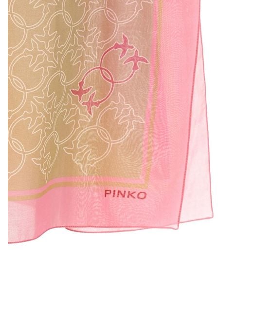 Pinko Orange Polka Bird Beach Cover-Up