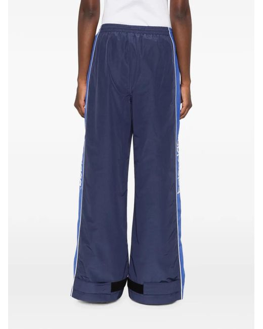 Balenciaga Blue Pantalon De Jogging À Détail De Logo