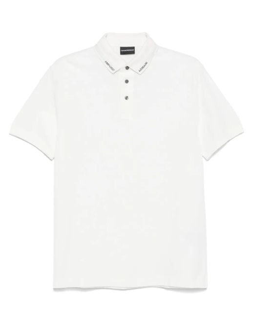 Emporio Armani White T-Shirts And Polos for men
