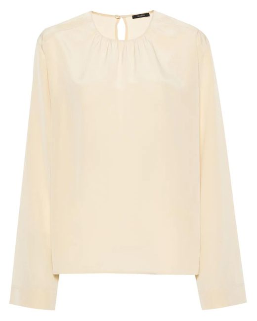 Joseph Natural Braidwood Blouse With Keyhole Detail