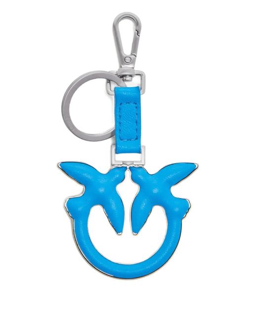Pinko Blue Sheepskin Keyring