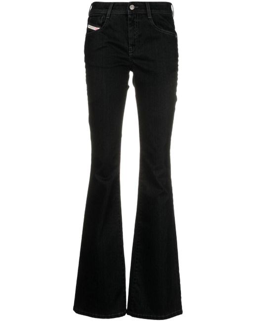 DIESEL 1969 D-ebbey Flared Jeans in Black | Lyst