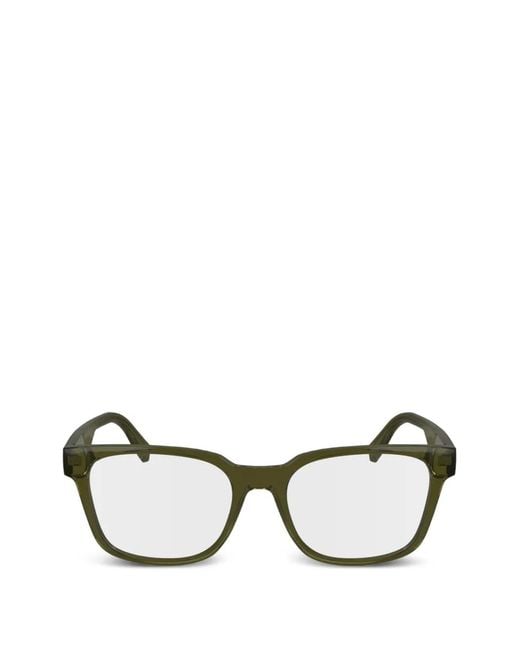 Lacoste Green Square-Frame Glasses