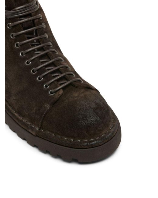 Marsèll Brown Pallottola Pomice Lace-up Ankle Boots