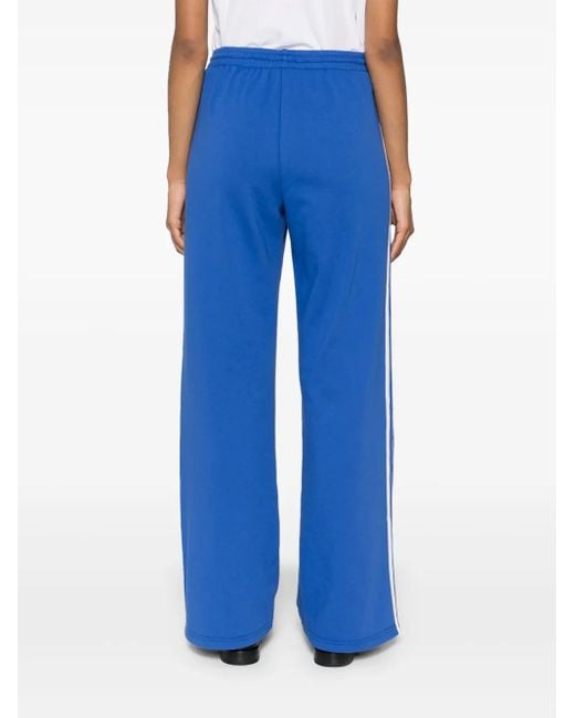 P.A.R.O.S.H. Blue Logo-Embroidered Straight Trousers