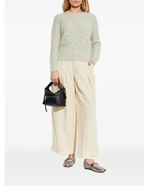 AllSaints White Chain Crew-Neck Sweater