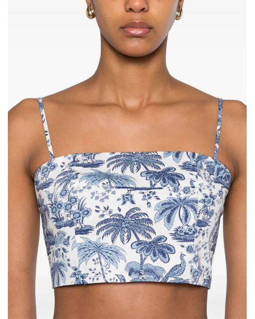 Staud Blue Federico Top