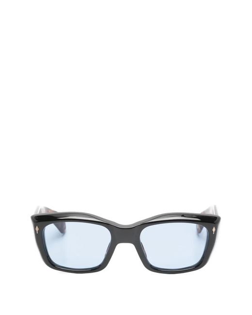 Jacques Marie Mage Black Lunettes De Soleil À Monture Carrée