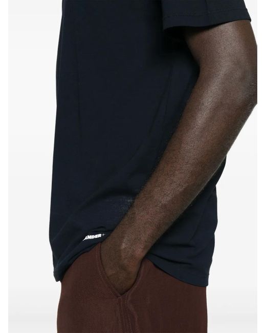 Jil Sander Katoenen Crêpe T-Shirt in het Blue voor heren