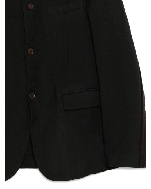 COMME DES GARÇON BLACK Black Single-Breasted Jacket