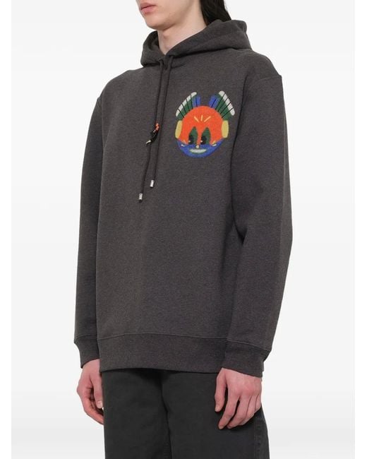 Loewe Black Hoodie Louis Wain for men