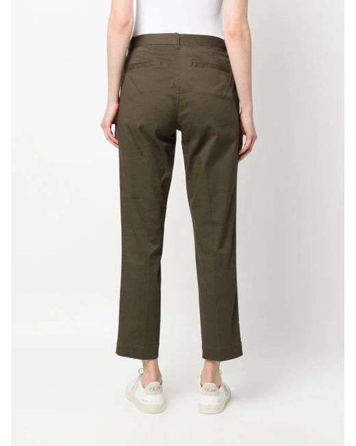 Polo Ralph Lauren Gray High-Waisted Slim-Fit Trousers