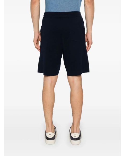 Bompard Blue Knitted Shorts for men
