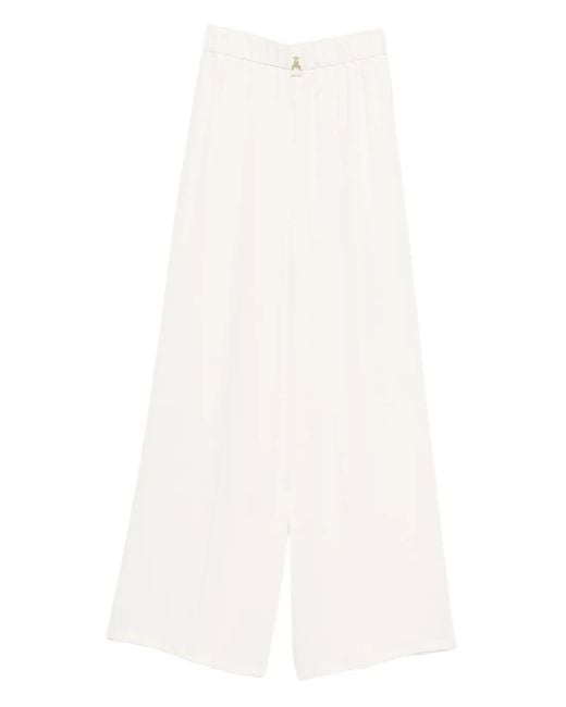 Pantalones con cinturilla elástica Patrizia Pepe de color White