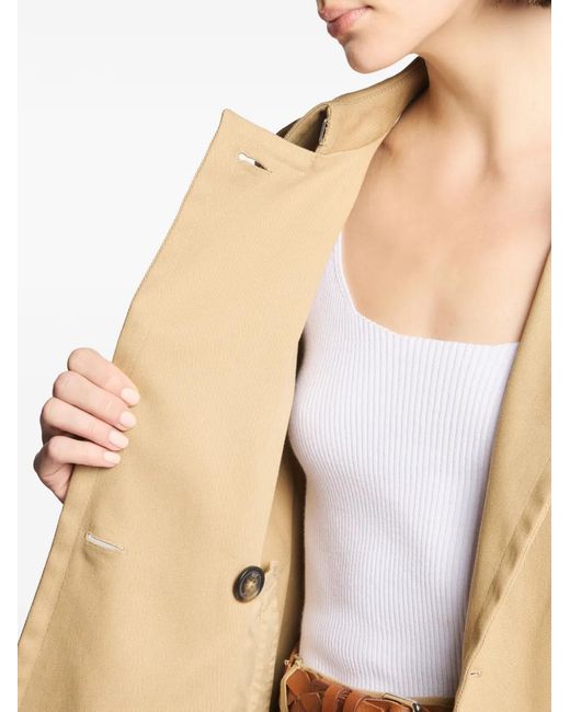 Fay Natural Double-Breasted Trench Jacket