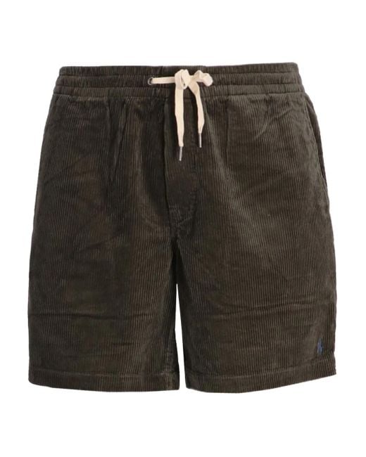 メンズ Polo Ralph Lauren コーデュロイ ショートパンツ Black