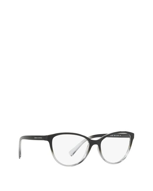 ARMANI EXCHANGE Black Gradient-Effect Cat-Eye Glasses