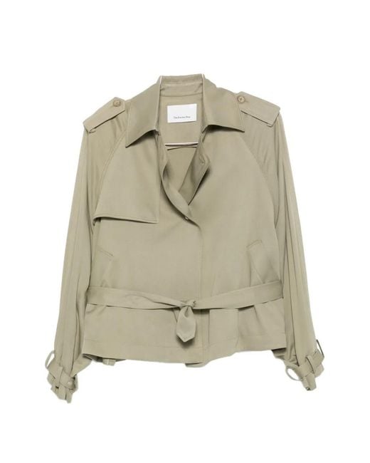 Chaqueta Elva Con Cinturón Frankie Shop de color Green