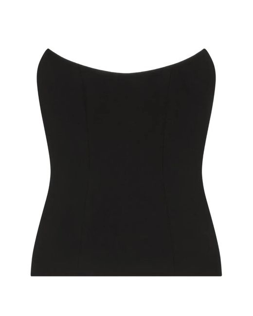 Givenchy Black Corset Bustier Top