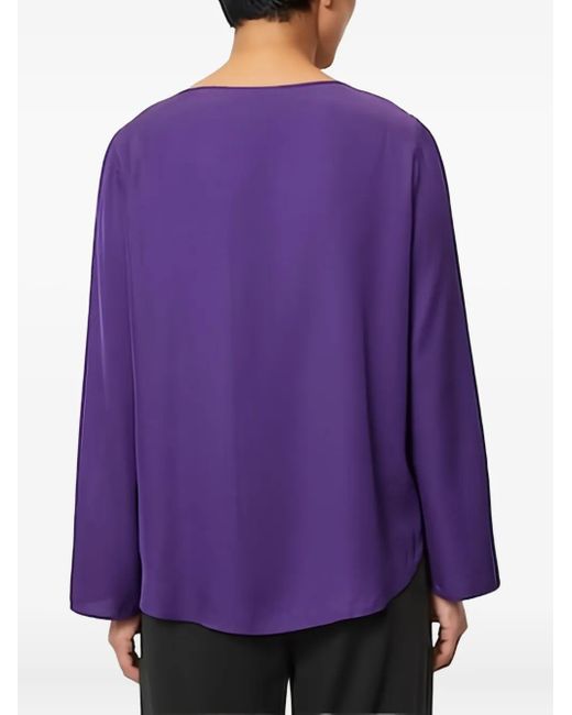 Marc O' Polo Purple Bell-Sleeve Blouse