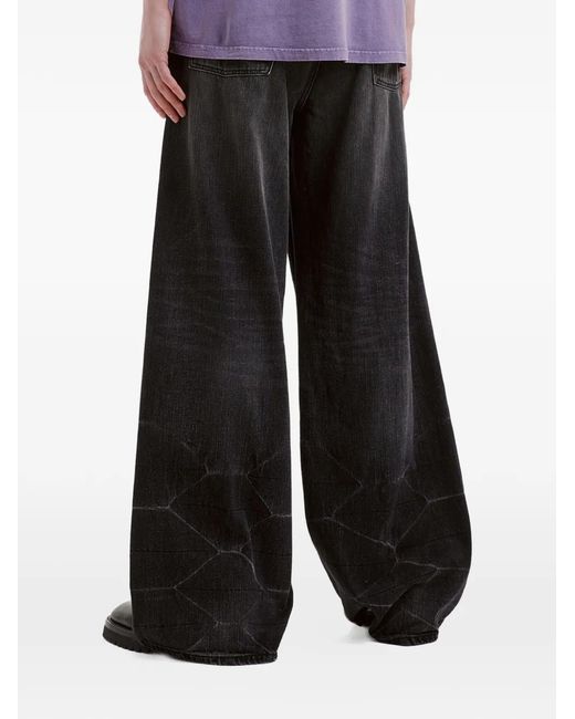 Izzue Black Jean À Coupe Ample for men