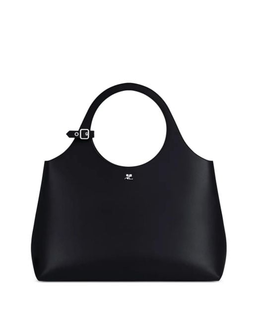 Courreges Black Large Holy Day Tote Bag