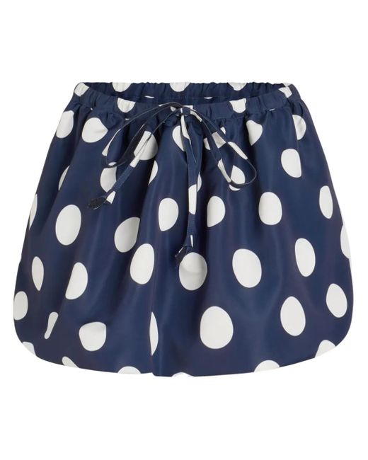 Falda corta Puffy de falla Patou de color Blue