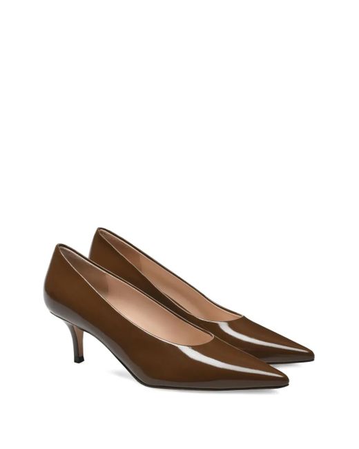 Gianvito Rossi Brown 55Mm Robbie Pumps
