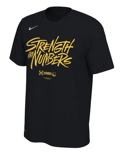 T-Shirt Nba Golden State Warriors Dri-Fit Playoffs Bound Mantra 2019 Nike pour homme en coloris Black