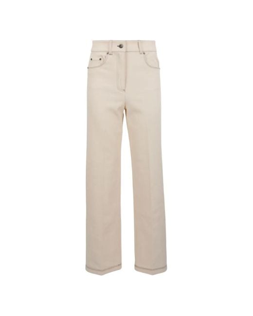 Max Mara White Pribes Five-Pocket Cropped Jeans