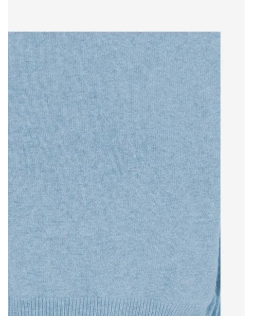 Sa Su Phi Blue Crew Neck Cashmere Sweater