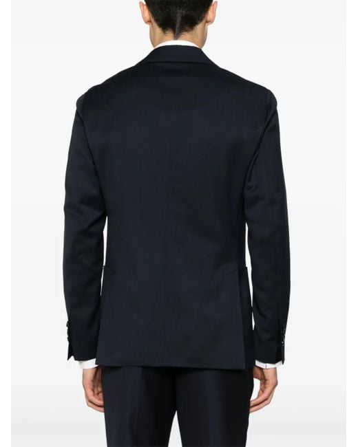 メンズ Lardini ウール ジャケット Blue