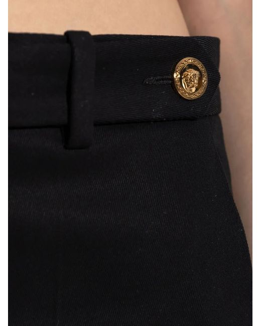 Versace Black Cotton Shorts