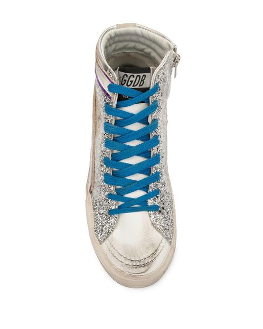Golden Goose Deluxe Brand グリッター ハイカットスニーカー ブルー Lyst