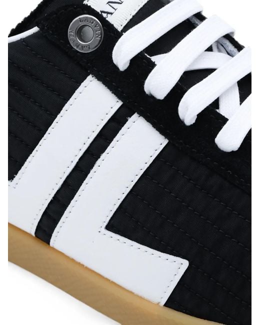 Baskets À Lacets Lanvin en coloris Black