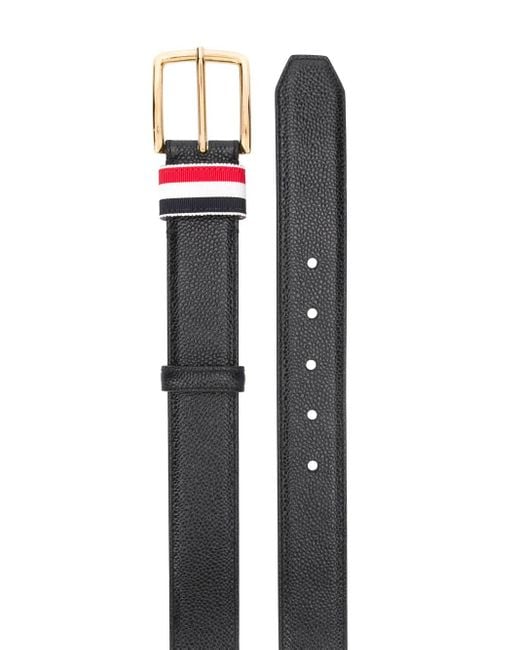 Thom Browne Black Belts for men
