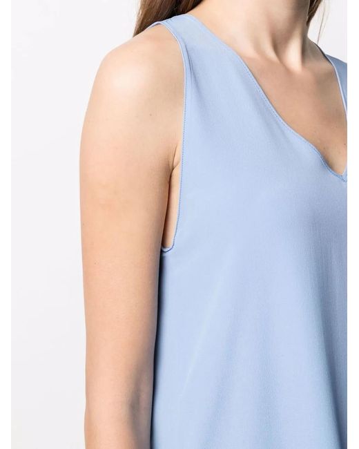 Blanca Vita Blue V-Neck Vest Top