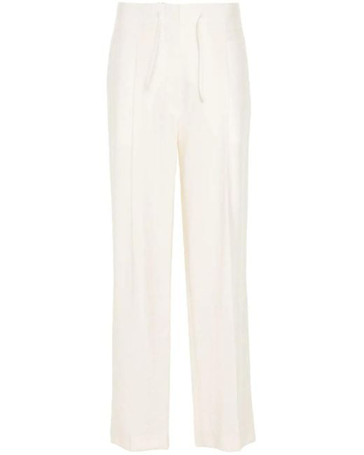 frenken White Waist String Trousers