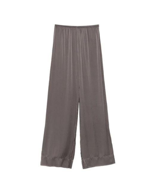 Private 0204 Gray Elasticated Palazzo Pants