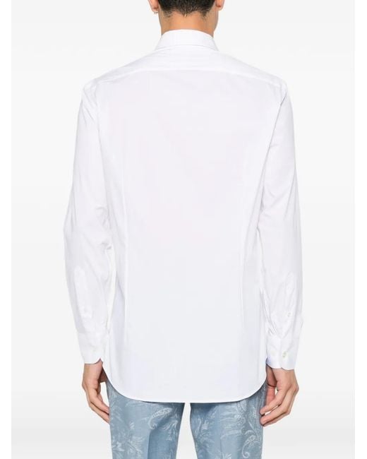 Etro White Shirt Roma Logo for men