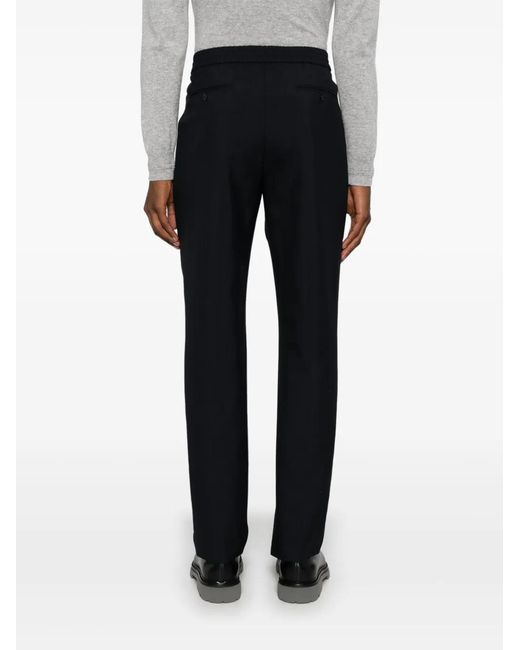 Fursac Black Tailored Trousers for men