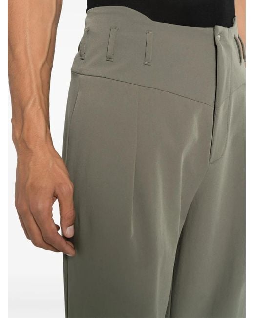 _J.L - A.L_ Gray Dart Straight-Leg Trousers for men