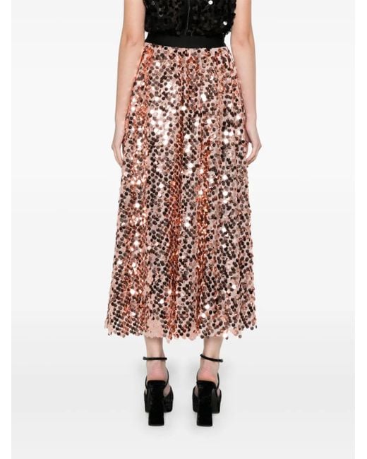 Blanca Vita Red Midirock Mit Pailletten