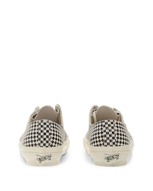 Vans White Lx Authentic Ease Checkered Sneakers