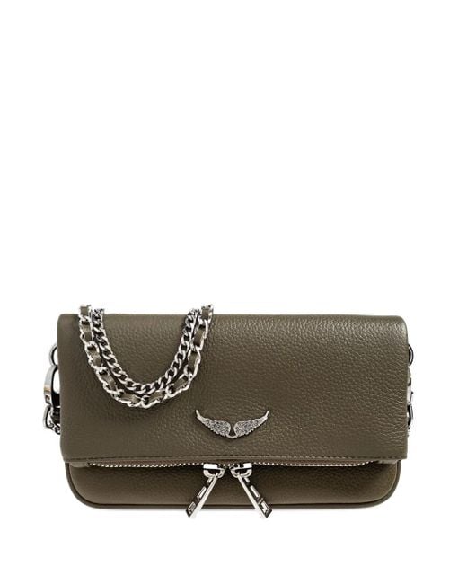 Zadig & Voltaire Gray Handtasche mit Ketten