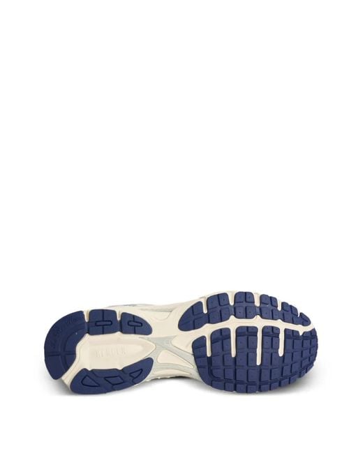 The Mercer Brand White The Re-Run Panelled Sneakers for men