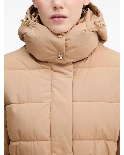 Joop! White Cassandra Belted-Padded Coat