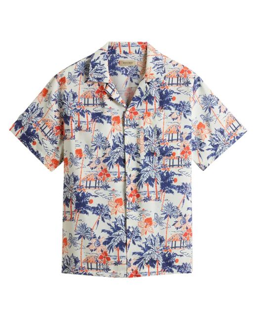 Woolrich White Graphic-Print Shirt for men