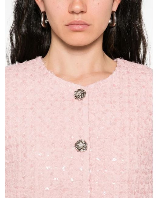 Nissa Pink Tweed Jacket