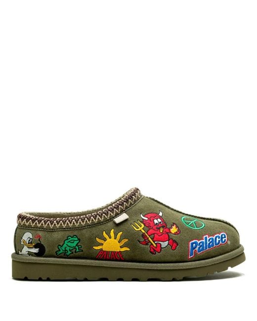 Slippers X Palace "Burnt" Tasman di Ugg in Green da Uomo